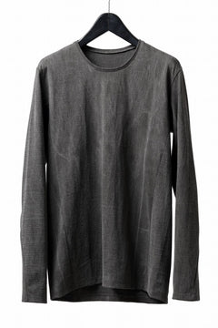 Load image into Gallery viewer, black crow x LOOM exclusive long sleeve tops / sumi dyed cotton jersey (carbon)