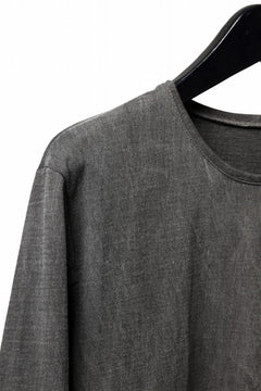 Load image into Gallery viewer, black crow x LOOM exclusive long sleeve tops / sumi dyed cotton jersey (carbon)