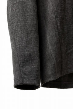 Load image into Gallery viewer, black crow x LOOM exclusive long sleeve tops / sumi dyed cotton jersey (carbon)