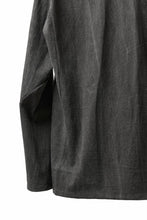 Load image into Gallery viewer, black crow x LOOM exclusive long sleeve tops / sumi dyed cotton jersey (carbon)