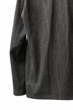 Load image into Gallery viewer, black crow x LOOM exclusive long sleeve tops / sumi dyed cotton jersey (carbon)