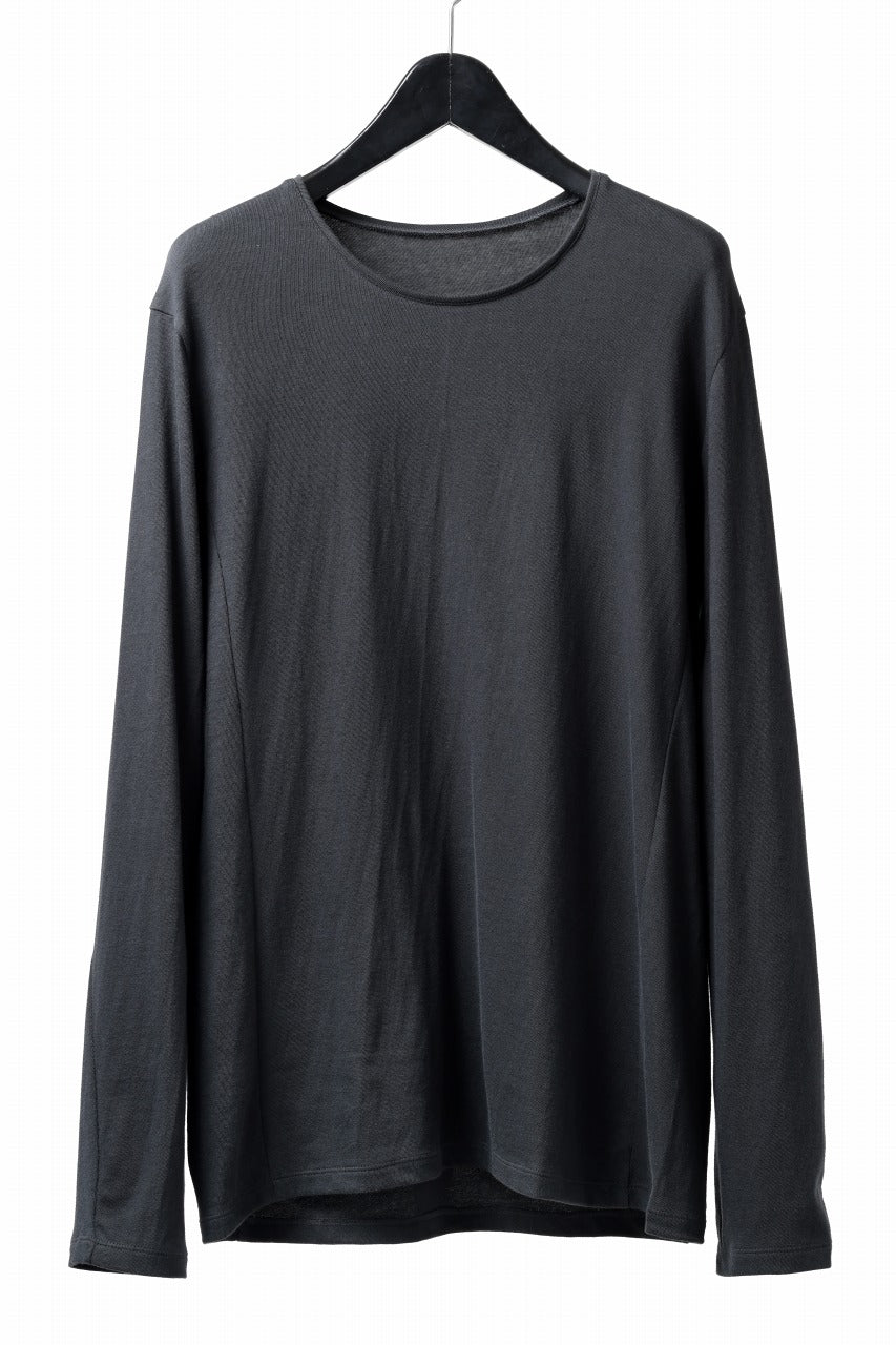 画像をギャラリービューアに読み込む, black crow x LOOM exclusive long sleeve tops / soft cotton jersey (d.grey)