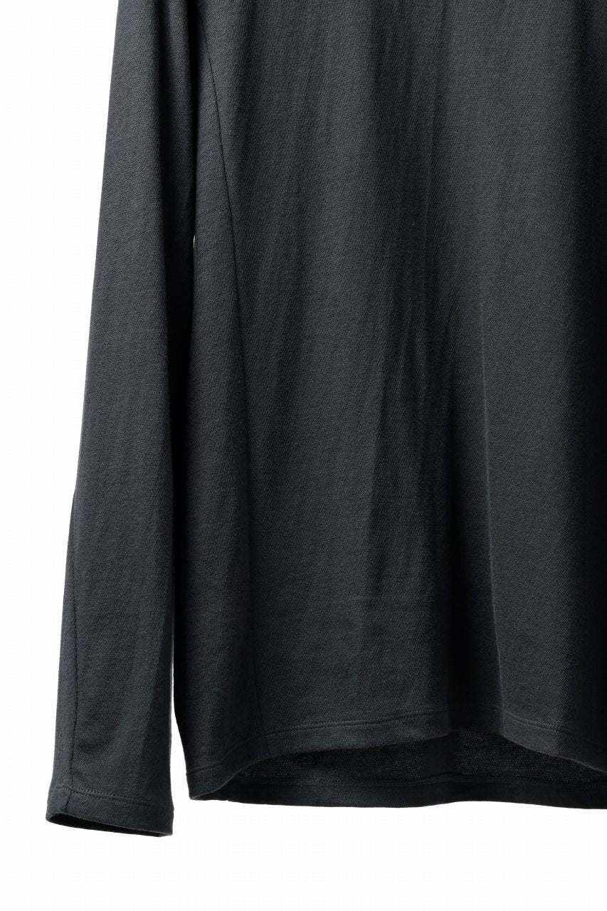 画像をギャラリービューアに読み込む, black crow x LOOM exclusive long sleeve tops / soft cotton jersey (d.grey)