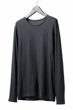 画像をギャラリービューアに読み込む, black crow x LOOM exclusive long sleeve tops / soft cotton jersey (d.grey)