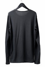 画像をギャラリービューアに読み込む, black crow x LOOM exclusive long sleeve tops / soft cotton jersey (d.grey)