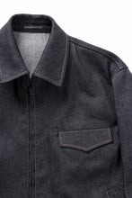 画像をギャラリービューアに読み込む, Y's for men COLLOR COMBI BLOUSON / 13oz UNEVEN YARN DENIM (BLUE)