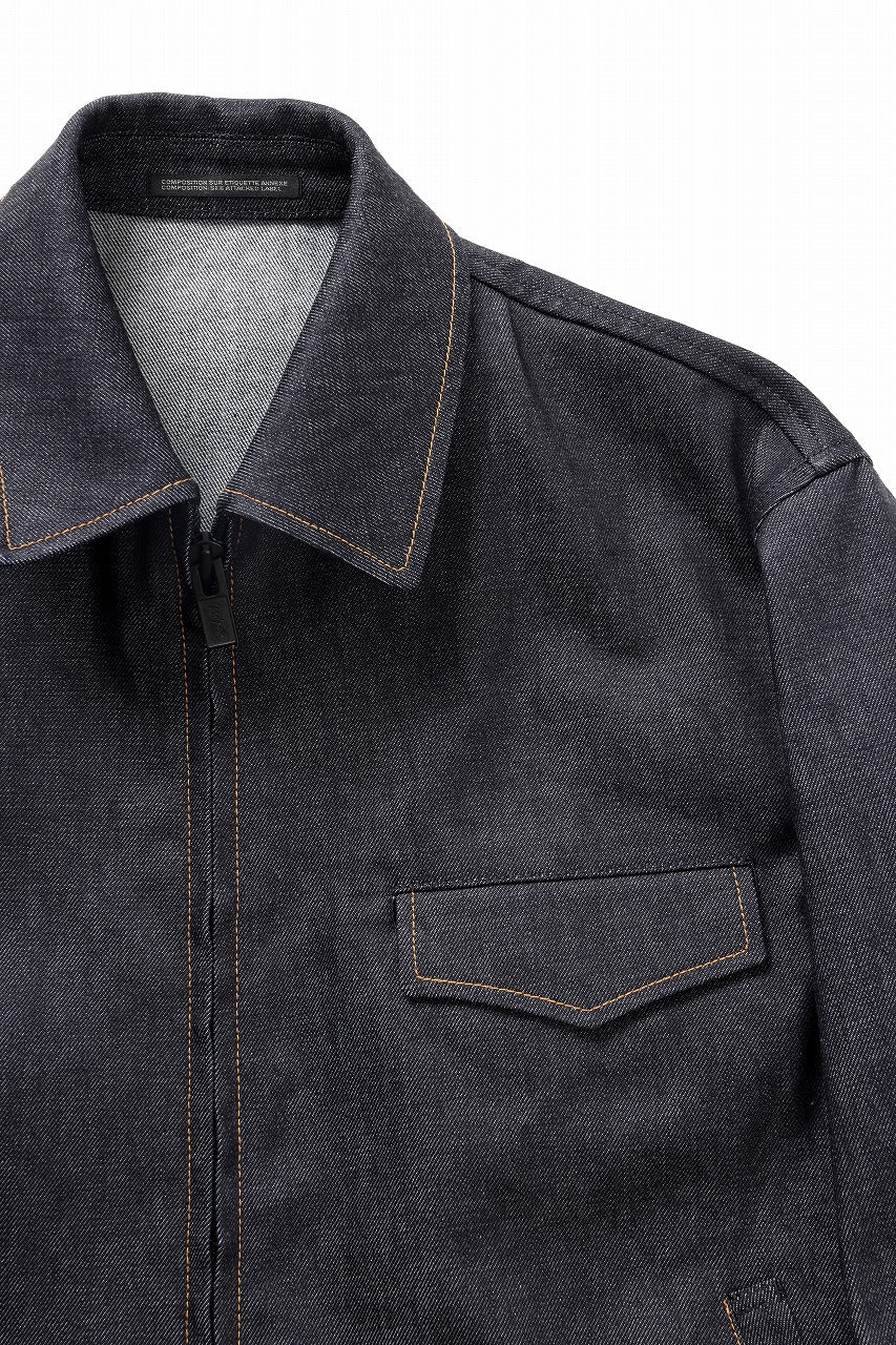 画像をギャラリービューアに読み込む, Y's for men COLLOR COMBI BLOUSON / 13oz UNEVEN YARN DENIM (BLUE)