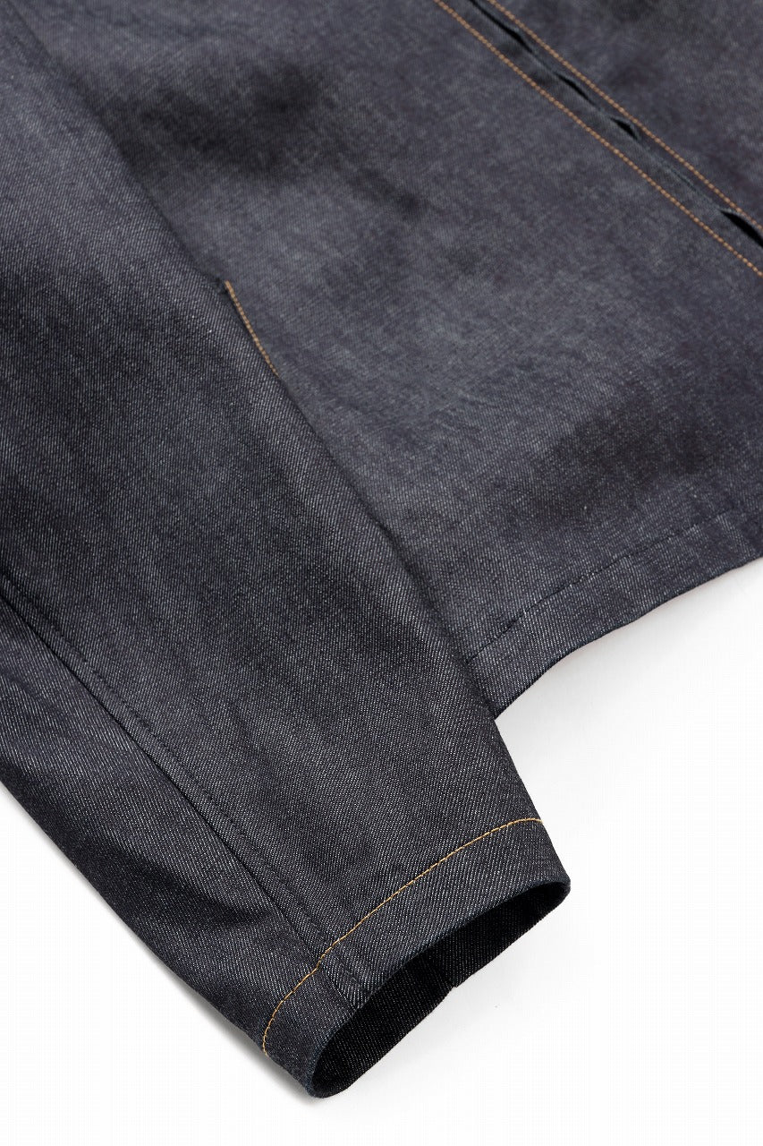 画像をギャラリービューアに読み込む, Y's for men COLLOR COMBI BLOUSON / 13oz UNEVEN YARN DENIM (BLUE)