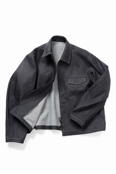 画像をギャラリービューアに読み込む, Y's for men COLLOR COMBI BLOUSON / 13oz UNEVEN YARN DENIM (BLUE)
