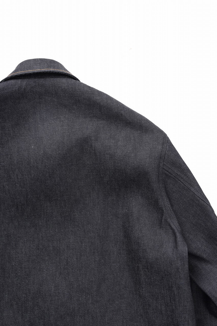 画像をギャラリービューアに読み込む, Y's for men COLLOR COMBI BLOUSON / 13oz UNEVEN YARN DENIM (BLUE)