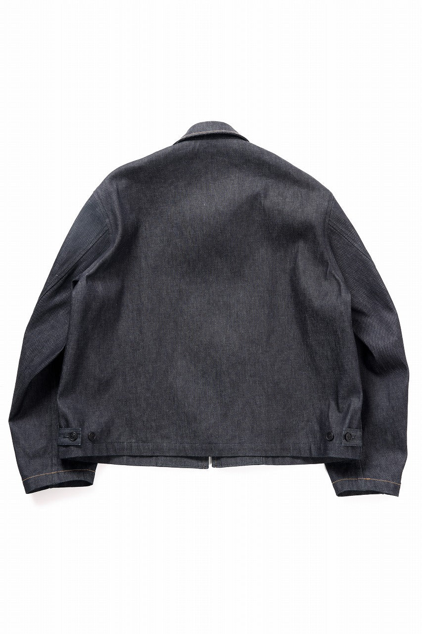 画像をギャラリービューアに読み込む, Y's for men COLLOR COMBI BLOUSON / 13oz UNEVEN YARN DENIM (BLUE)