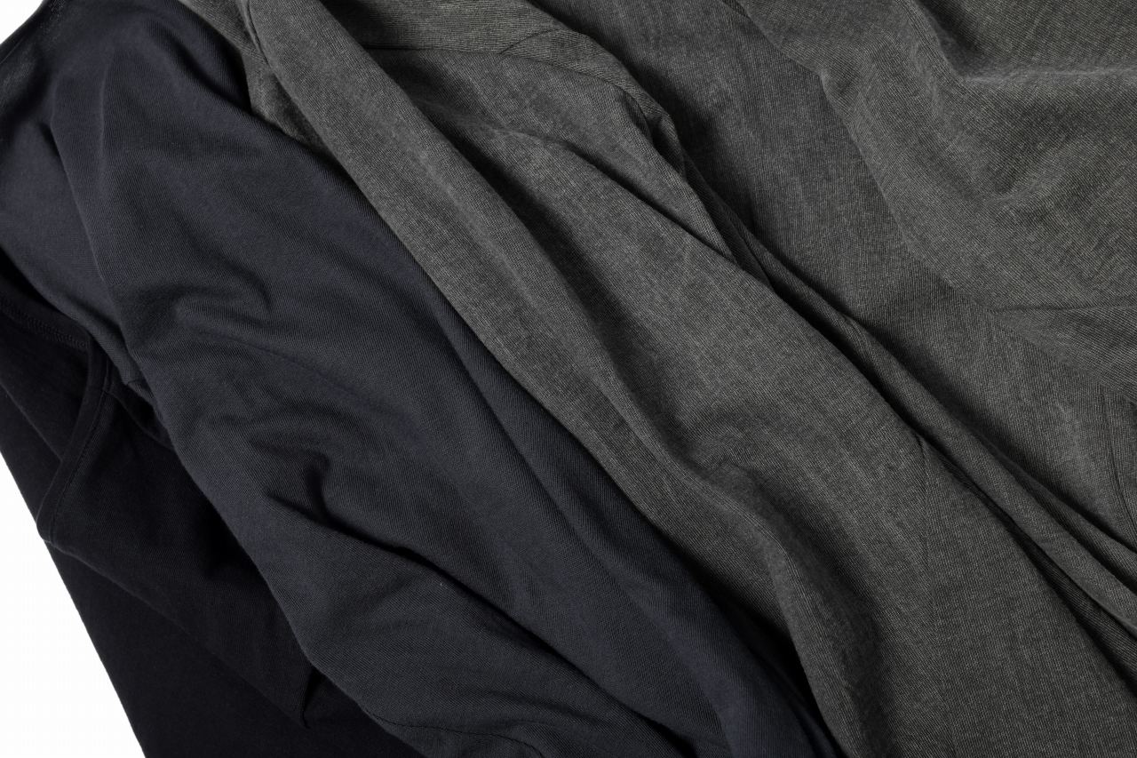 black crow x LOOM exclusive long sleeve tops / soft cotton jersey (d.grey)