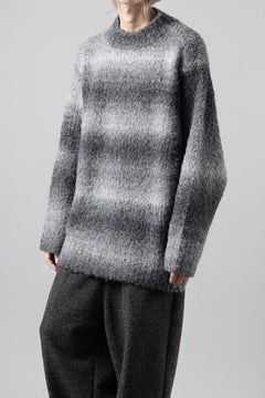 画像をギャラリービューアに読み込む, TARO HORIUCHI / th products Inflated Oversized Crew / 1/4.5 kasuri loop knit (mono)