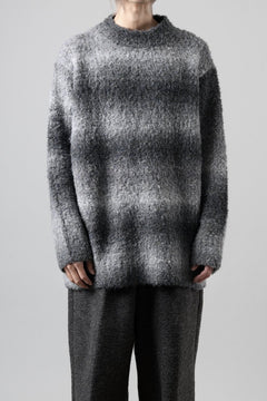 画像をギャラリービューアに読み込む, TARO HORIUCHI / th products Inflated Oversized Crew / 1/4.5 kasuri loop knit (mono)