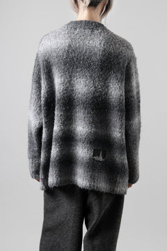 画像をギャラリービューアに読み込む, TARO HORIUCHI / th products Inflated Oversized Crew / 1/4.5 kasuri loop knit (mono)
