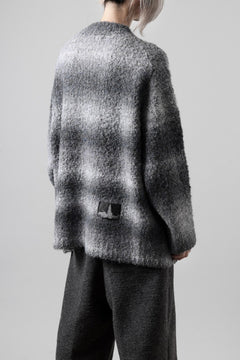 画像をギャラリービューアに読み込む, TARO HORIUCHI / th products Inflated Oversized Crew / 1/4.5 kasuri loop knit (mono)