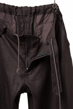 画像をギャラリービューアに読み込む, COLINA TUCK SHORTS / SAFILIN LINEN HERRINGBONE (BROWN)