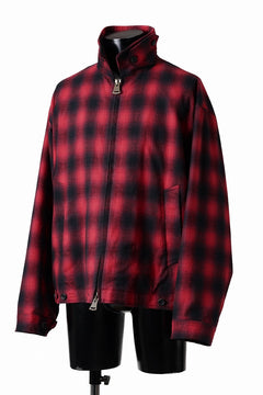画像をギャラリービューアに読み込む, sus-sous drizzler jacket / shaggy ombre check (RED)