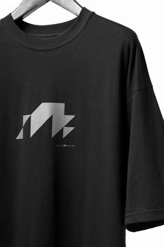 画像をギャラリービューアに読み込む, A.F ARTEFACT NUMBERRING PRINT OVER SIZED S/S TEE (BLACK)