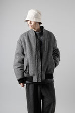 画像をギャラリービューアに読み込む, th products 3D Collar MA-1 / herringbone tweed (gray)