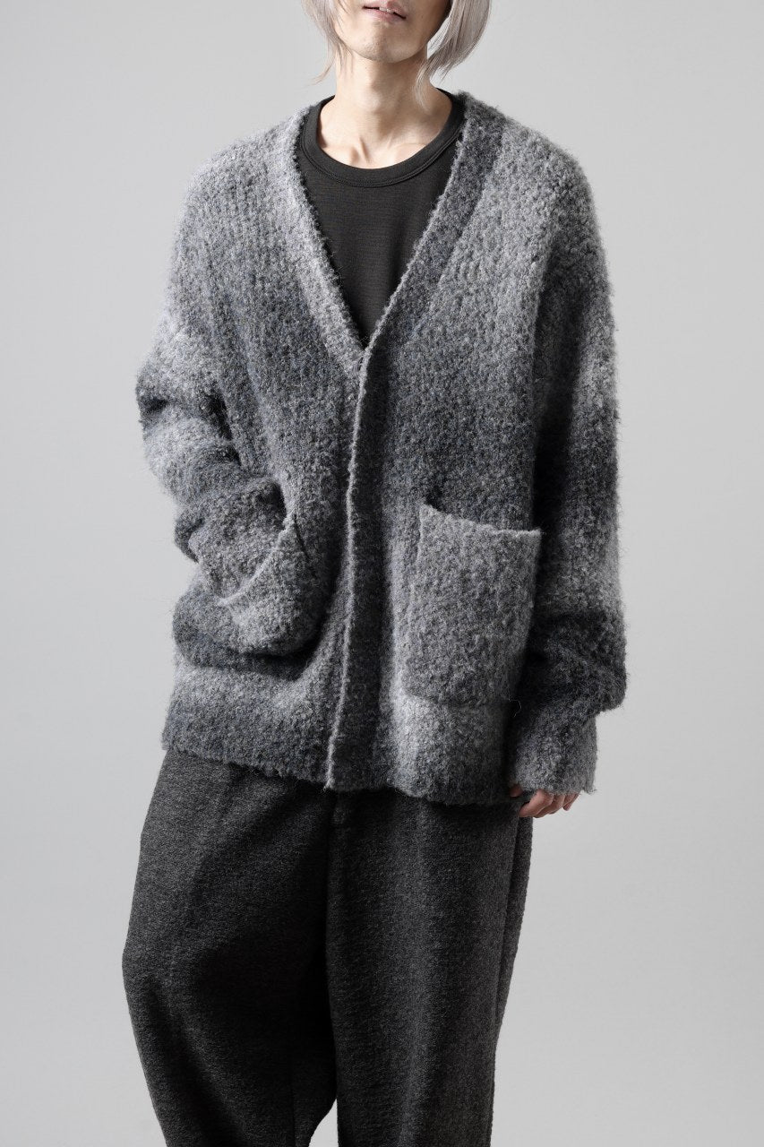 画像をギャラリービューアに読み込む, TARO HORIUCHI / th products Inflated Cardigan / 1/4.5 kasuri loop knit (mono)