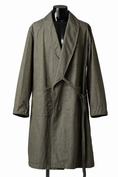 画像をギャラリービューアに読み込む, sus-sous british army gown coat / green denim (GREEN)