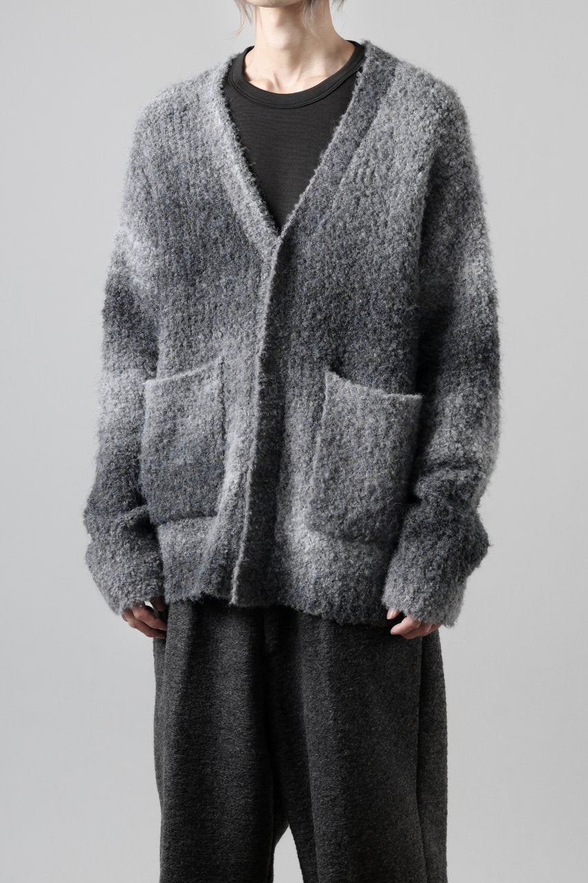 画像をギャラリービューアに読み込む, TARO HORIUCHI / th products Inflated Cardigan / 1/4.5 kasuri loop knit (mono)