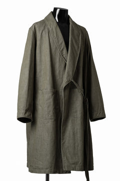 画像をギャラリービューアに読み込む, sus-sous british army gown coat / green denim (GREEN)