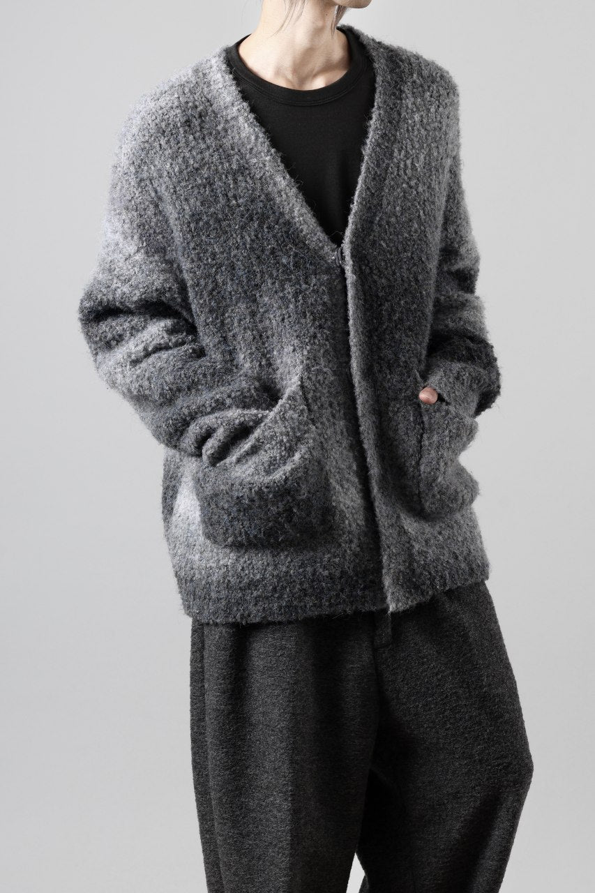画像をギャラリービューアに読み込む, TARO HORIUCHI / th products Inflated Cardigan / 1/4.5 kasuri loop knit (mono)