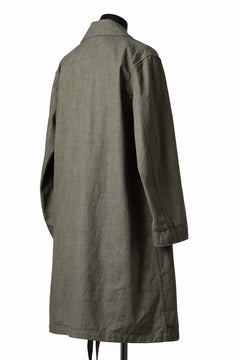 画像をギャラリービューアに読み込む, sus-sous british army gown coat / green denim (GREEN)