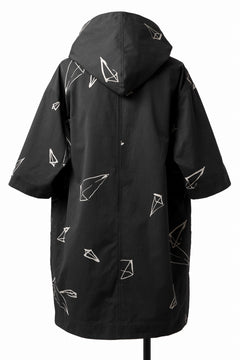 画像をギャラリービューアに読み込む, A.F ARTEFACT PYRA PATTERN PRINT H/S HOODIE SHIRT (BLACK)