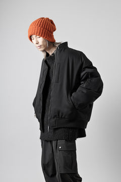 画像をギャラリービューアに読み込む, th products 3D Collar MA-1 / wool gabardine (black)