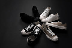 画像をギャラリービューアに読み込む, Y's for men LOW TOP SNEAKER / COTTON CANVAS (BLACK x WHITE)