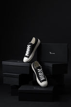 画像をギャラリービューアに読み込む, Y's for men LOW TOP SNEAKER / COTTON CANVAS (BLACK x WHITE)