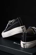 画像をギャラリービューアに読み込む, Y's for men LOW TOP SNEAKER / COTTON CANVAS (BLACK x WHITE)