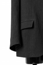 画像をギャラリービューアに読み込む, Y's for men 3 BUTTONS JACKET WITH DECORATIVE CLOTH / 40 LINEN (BLACK)