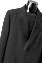 画像をギャラリービューアに読み込む, Y&#39;s for men 3 BUTTONS JACKET WITH DECORATIVE CLOTH / 40 LINEN (BLACK)