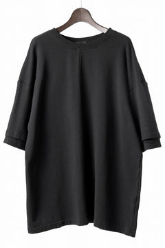 Load image into Gallery viewer, INDEPICT® × LOOM exclusive INVERSION TERRY LAYERED S/S TOP (BLACK)