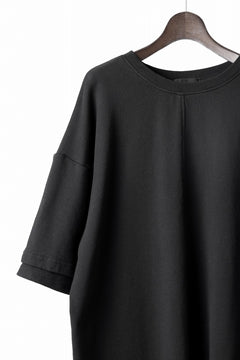 Load image into Gallery viewer, INDEPICT® × LOOM exclusive INVERSION TERRY LAYERED S/S TOP (BLACK)