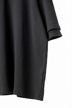 Load image into Gallery viewer, INDEPICT® × LOOM exclusive INVERSION TERRY LAYERED S/S TOP (BLACK)
