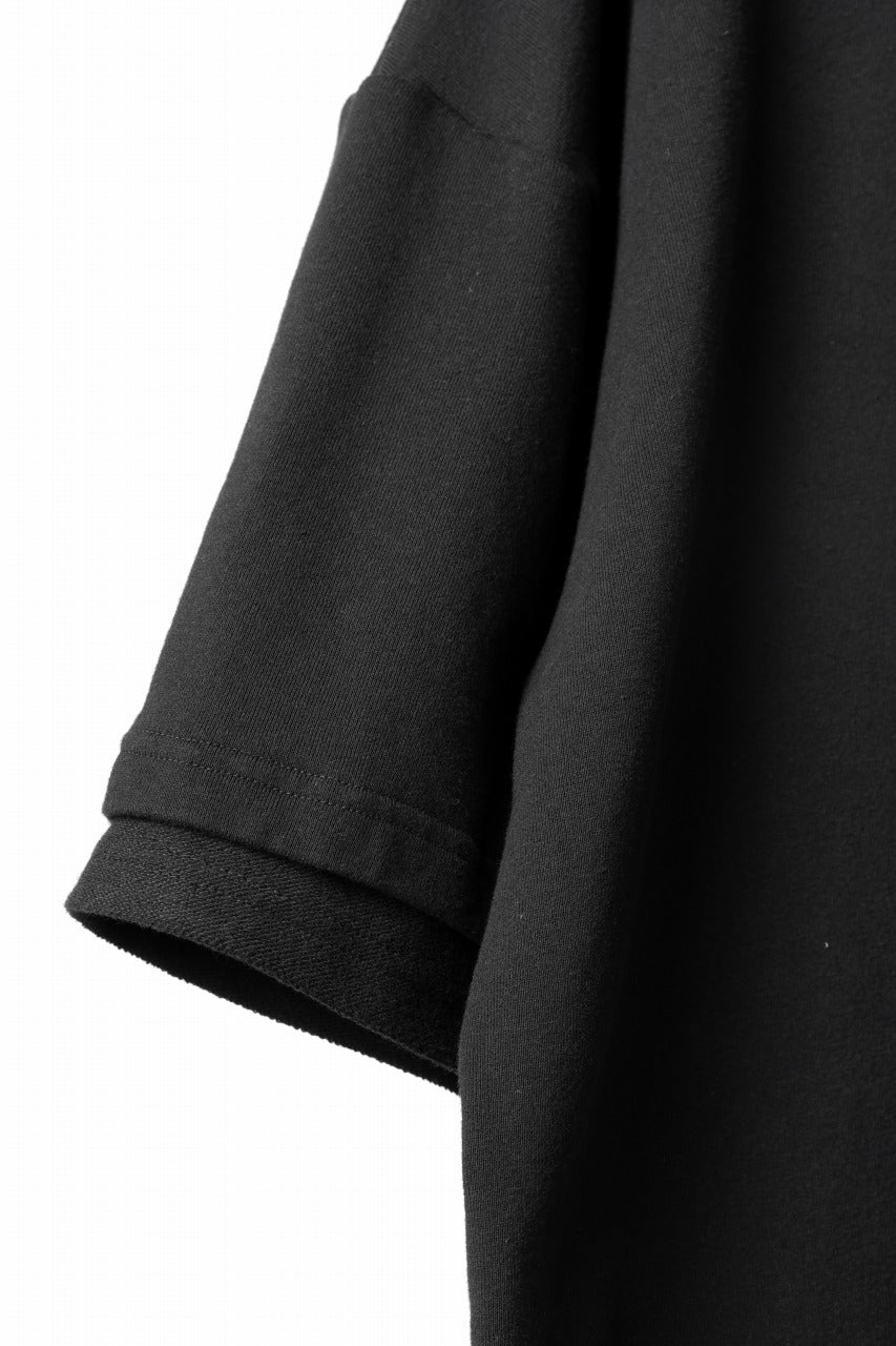 Load image into Gallery viewer, INDEPICT® × LOOM exclusive INVERSION TERRY LAYERED S/S TOP (BLACK)