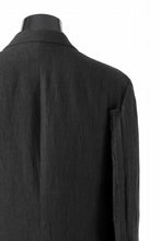 画像をギャラリービューアに読み込む, Y's for men 3 BUTTONS JACKET WITH DECORATIVE CLOTH / 40 LINEN (BLACK)