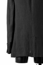 画像をギャラリービューアに読み込む, Y's for men 3 BUTTONS JACKET WITH DECORATIVE CLOTH / 40 LINEN (BLACK)