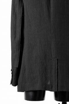 画像をギャラリービューアに読み込む, Y's for men 3 BUTTONS JACKET WITH DECORATIVE CLOTH / 40 LINEN (BLACK)