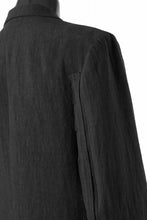 画像をギャラリービューアに読み込む, Y's for men 3 BUTTONS JACKET WITH DECORATIVE CLOTH / 40 LINEN (BLACK)