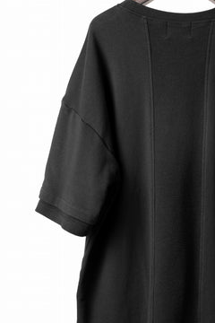 Load image into Gallery viewer, INDEPICT® × LOOM exclusive INVERSION TERRY LAYERED S/S TOP (BLACK)