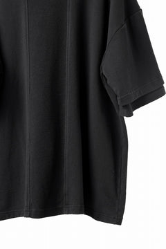 Load image into Gallery viewer, INDEPICT® × LOOM exclusive INVERSION TERRY LAYERED S/S TOP (BLACK)