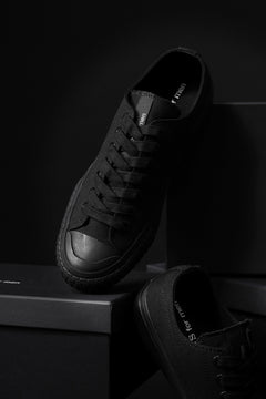 画像をギャラリービューアに読み込む, Y&#39;s for men LOW TOP SNEAKER / COTTON CANVAS (BLACK)