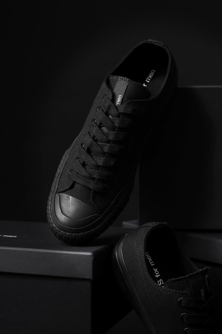 画像をギャラリービューアに読み込む, Y's for men LOW TOP SNEAKER / COTTON CANVAS (BLACK)