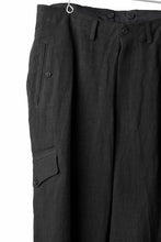 画像をギャラリービューアに読み込む, Y's for men MILITARY DETAIL PANTS / 40 LINEN (BLACK)
